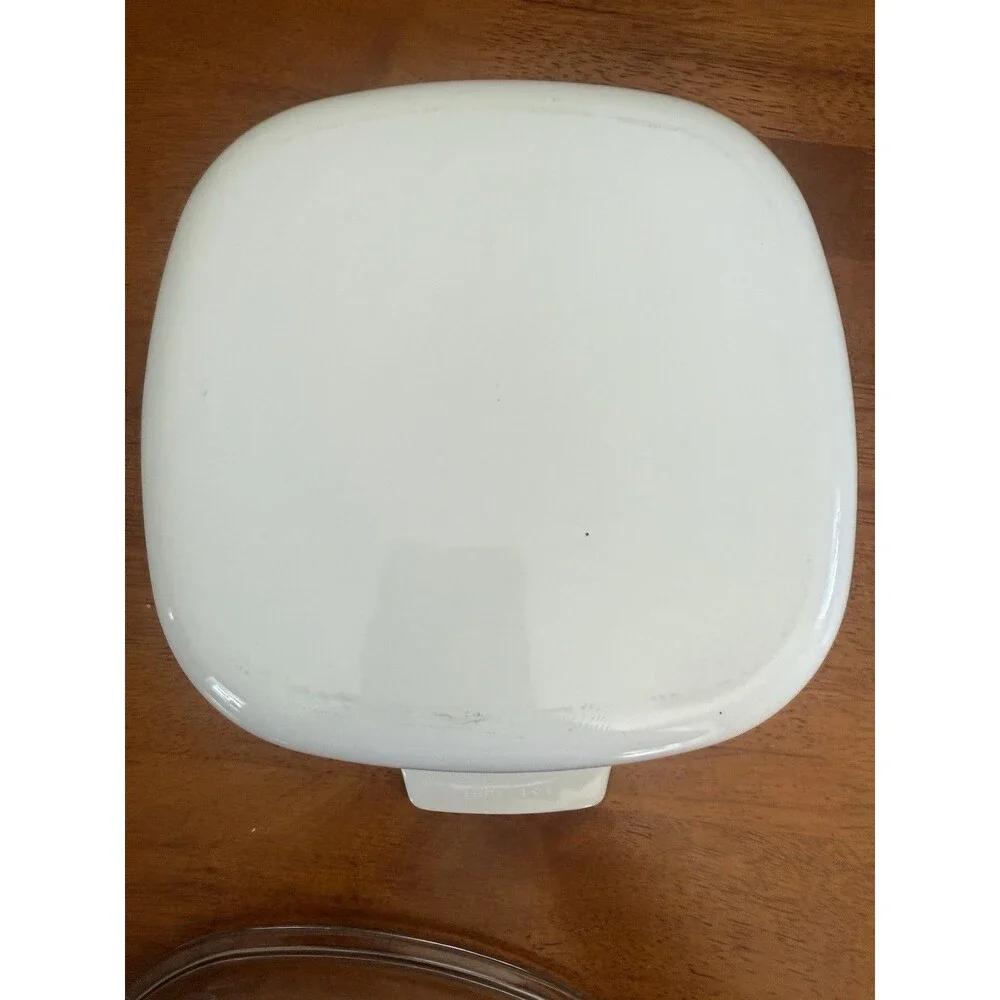 Corning Ware Shadow Iris 3 Liter A-3-B Square Casserole & A-9-C Clear Lid